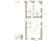 2-комн, 98 кв м, этаж 7/18 Пенза