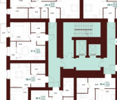 1-комн, 37 кв м, этаж 14/17 проспект Строителей, 21Б