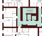 1-комн, 50 кв м, этаж 12/17 пр-кт Строителей, 21А 1