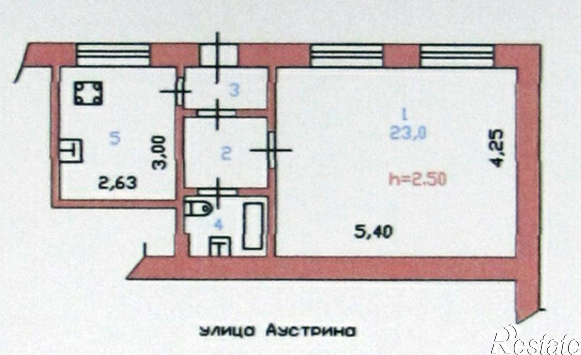Купить квартиру за 1 600 000 рублей на улица Аустрина, 131А