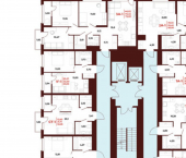 2-комн, 56 кв м, этаж 16/18 Тернопольская улица, 20