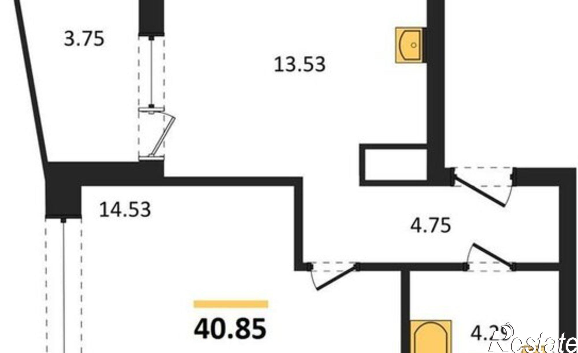 Купить квартиру за 5 596 000 рублей на Тамбовская улица, 1Ж