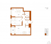 2-комн, 56 кв м, этаж 3/18 проезд Литовский 2-й, 4