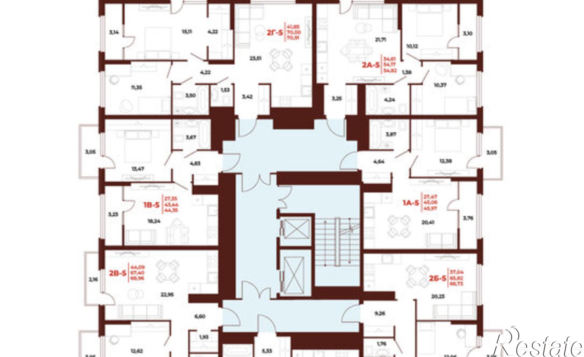Купить квартиру за 7 016 960 рублей на Тернопольская улица, 20