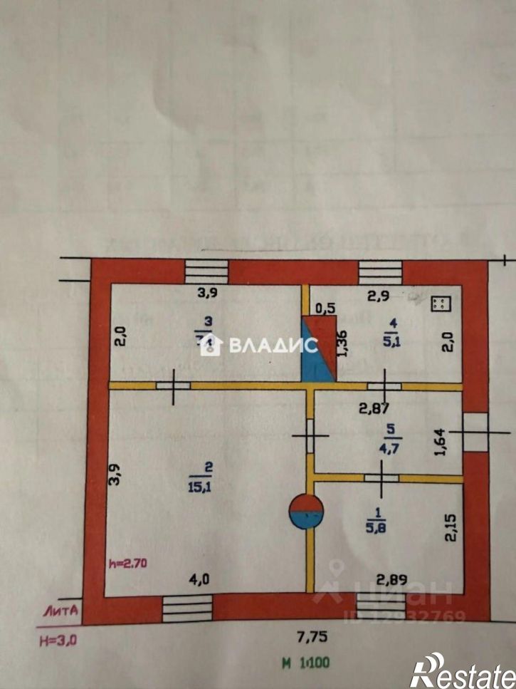 3-комн квартира Никольск