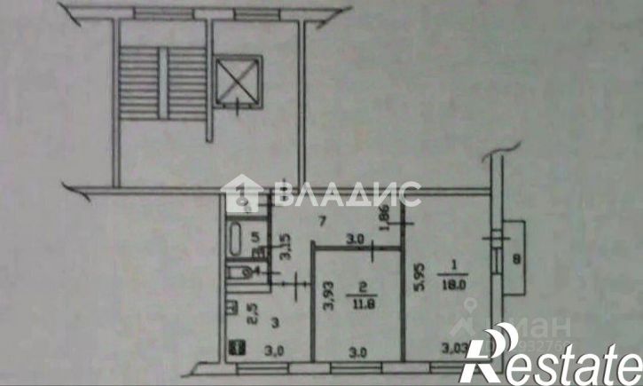 2-комн квартира улица Терновского, 182,  д. 182
