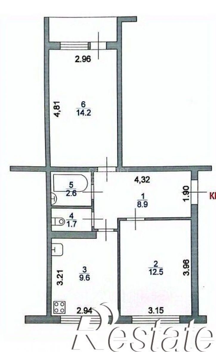 2-комн квартира улица Правды, 51,  д. 51